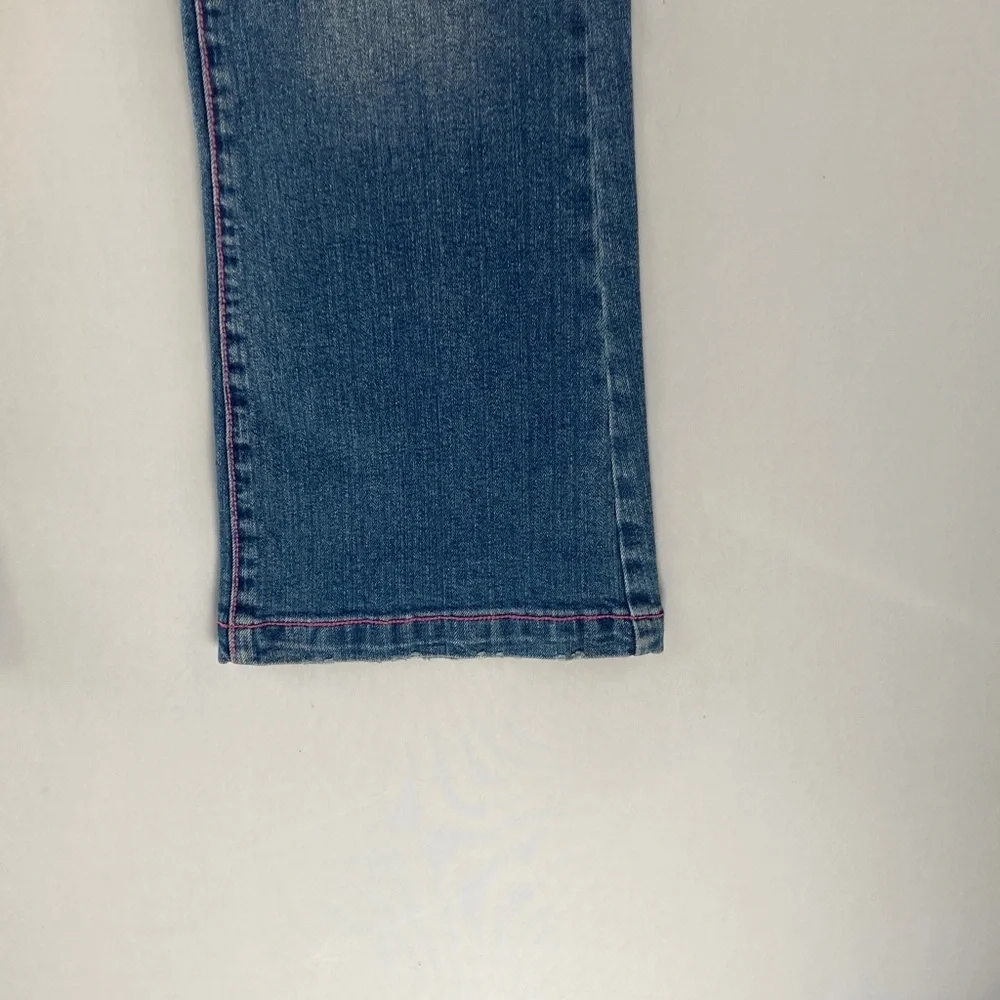 Bisou Bisou Women's Denim Jeans with Pink Stitching - Picture 5 of 9